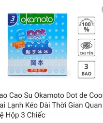 Bao cao su okmoto siêu mỏng 3 cái gai nhỏ gel lạnh ( nhật bản)