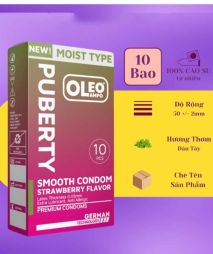 Bao cao su oleo PUBERTY siêu mỏng 